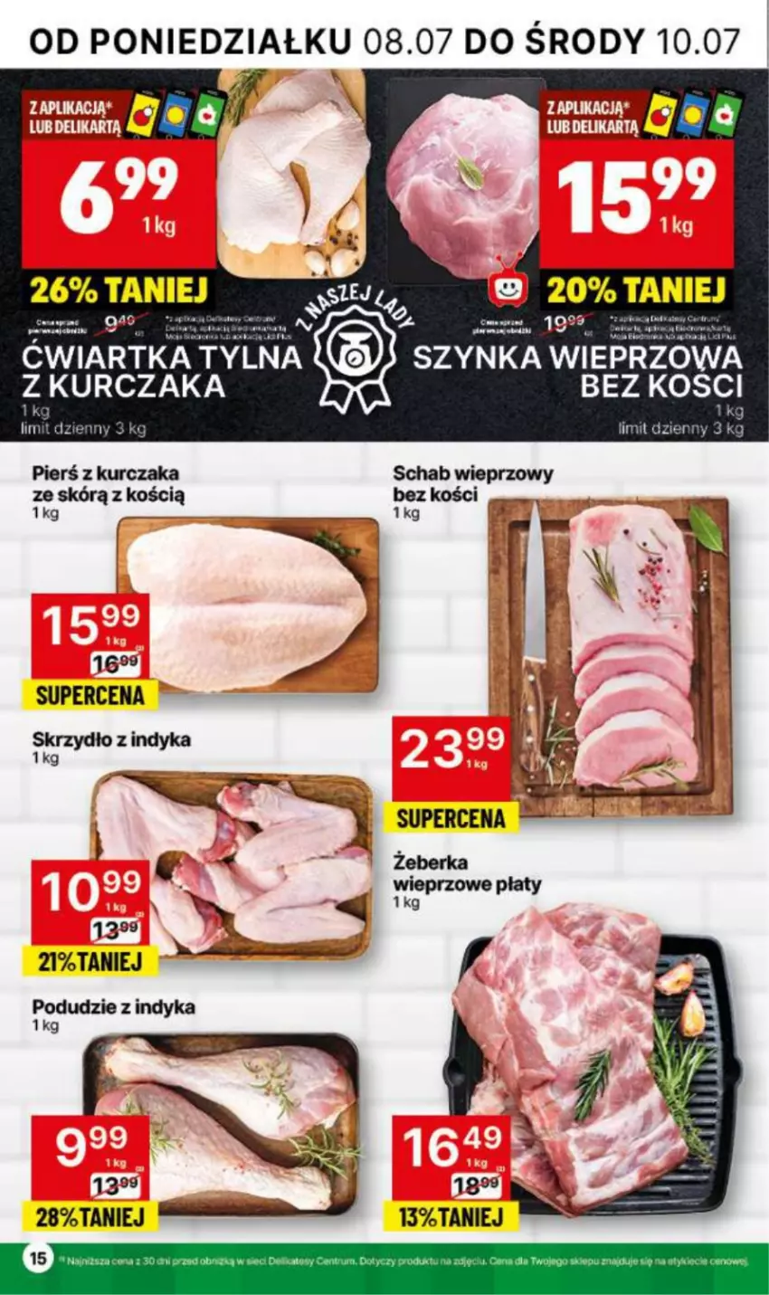 Gazetka promocyjna Delikatesy Centrum - NOWA GAZETKA Delikatesy Centrum od 8 lipca! 8-14.07.2024 - ważna 08.07 do 14.07.2024 - strona 15 - produkty: Kurczak