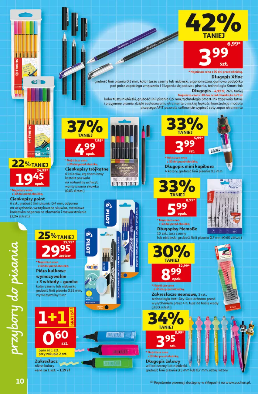 Gazetka promocyjna Auchan - 30 Lat Hipermarket - ważna 16.07 do 22.07.2026 - strona 10 - produkty: Długopis, LG, Por, Tusz