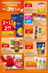 Gazetka promocyjna Auchan - 30 Lat Hipermarket - Gazetka - ważna od 22.07 do 22.07.2026 - strona 26 - produkty: Lubella, Makaron, Sos, Ser, Gin, Kucharek, Bell, Kukurydza konserwowa, Napój roślinny, Spaghetti, Bella, Przyprawa uniwersalna, Pudliszki, Grill, Napój, Kukurydza
