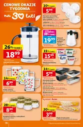 Gazetka promocyjna Auchan - 30 Lat Hipermarket - Gazetka - ważna od 22.07 do 22.07.2026 - strona 34 - produkty: Piec, Ser, Por, Dzbanek, Papier, Talerz obiadowy, Salaterka, Keksówka, Talerz, Talerz deserowy, Kubek, Deser, Papier do pieczenia, Talerz głęboki
