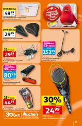 Gazetka promocyjna Auchan - 30 Lat Hipermarket - Gazetka - ważna od 22.07 do 22.07.2026 - strona 37 - produkty: Kosz, Rower, Hulajnoga, Pokrowiec, Zestaw kluczy
