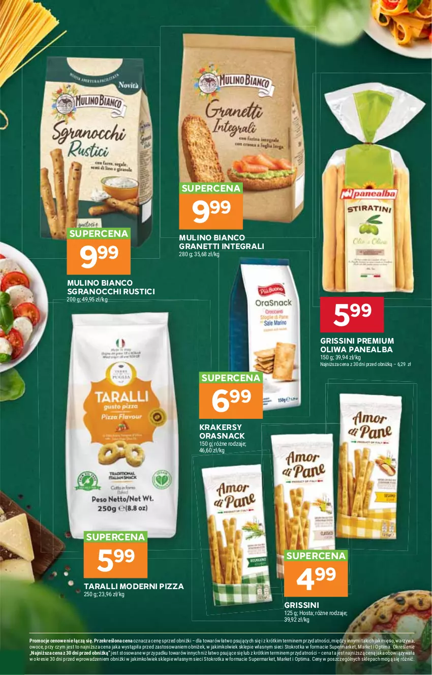 Gazetka promocyjna Stokrotka - Market - ważna 29.10 do 04.11.2026 - strona 31 - produkty: Gra, Grissini, Krakersy, Mięso, Oliwa, Optima, Owoce, Pizza, Rust, Warzywa