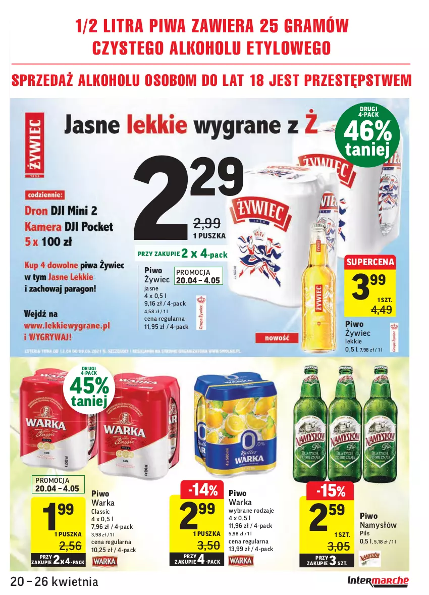 Gazetka promocyjna Intermarche - Świeżo itanio - ważna 20.04 do 26.04.2021 - strona 29 - produkty: Gra, Namysłów, Piwa, Piwo, Warka