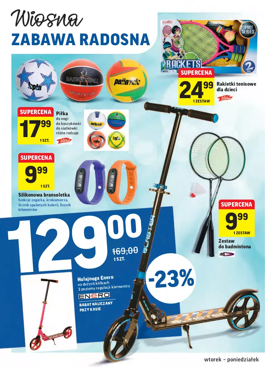 Gazetka promocyjna Intermarche - Świeżo itanio - ważna 20.04 do 26.04.2021 - strona 36 - produkty: Bransoletka, Dzieci, Hulajnoga, Kosz, Krokomierz, Zegar