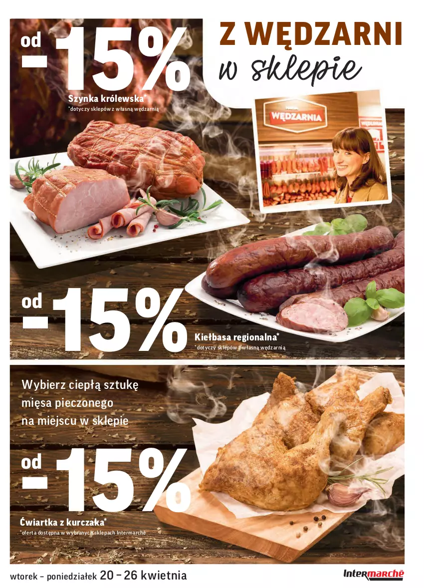 Gazetka promocyjna Intermarche - Świeżo itanio - ważna 20.04 do 26.04.2021 - strona 9 - produkty: Kiełbasa, Kurczak, Piec, Szynka, Szynka Królewska