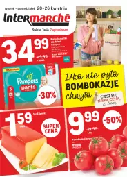 Gazetka promocyjna Intermarche - Świeżo itanio - Gazetka - ważna od 26.04 do 26.04.2021 - strona 1 - produkty: Ser, Pampers, Majtki, Edam, Dzieci, Pieluchomajtki