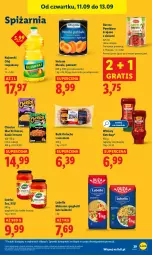Gazetka promocyjna Lidl - GAZETKA - Gazetka - ważna od 13.09 do 13.09.2025 - strona 45 - produkty: Lubella, Ketchup, Makaron, Cheetos, Kujawski, Sos, Gra, HELCOM, Bell, Winiary, Sezam, Spaghetti, Olej rzepakowy, Bella, Olej, Pomidory, Pomidory krojone