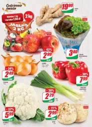 Gazetka promocyjna Dino - Gazetka - Gazetka - ważna od 22.02 do 22.02.2022 - strona 12 - produkty: Kalafior, Papryka czerwona, Papryka, Sałat, Jabłka