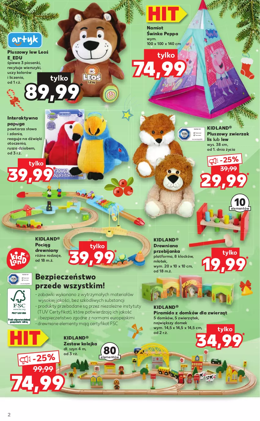 Gazetka promocyjna Kaufland - Oferta ważna  od  02.12.2021 do 24.12.2021 lub do wyczerpania zapasów - ważna 02.12 do 24.12.2021 - strona 2 - produkty: Inka, Kolejka, Młot, Młotek, Namiot, Olej, Piec, Pociąg, Sok, Tera