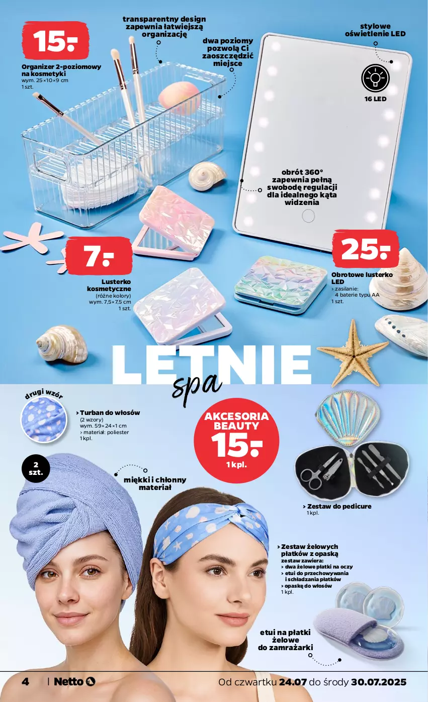 Gazetka promocyjna Netto - Od Czwartku Przemysłowa - ważna 24.07 do 30.07.2025 - strona 4 - produkty: Lusterko kosmetyczne, Organizer, Silan, Tran