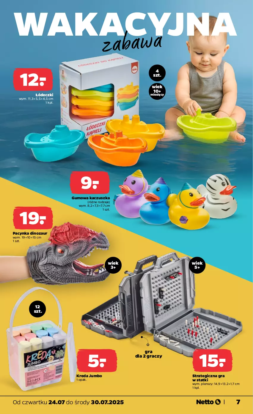 Gazetka promocyjna Netto - Od Czwartku Przemysłowa - ważna 24.07 do 30.07.2025 - strona 7 - produkty: Cynk, Dinozaur, Gra