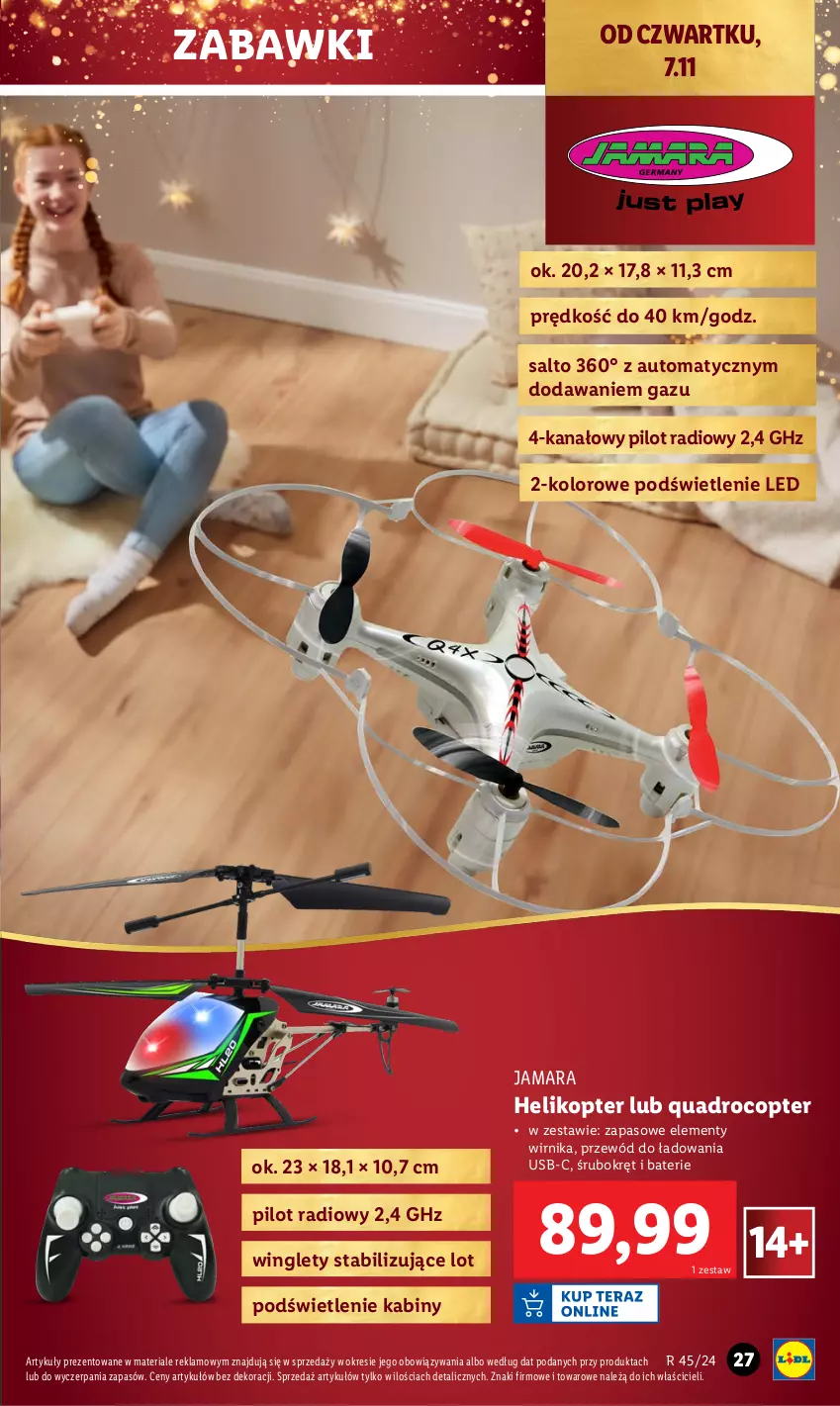 Gazetka promocyjna Lidl - GAZETKA - ważna 04.11 do 09.11.2024 - strona 29 - produkty: Helikopter, Przewód