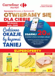 Gazetka promocyjna Carrefour - Gazetka Codzienne okazje, by kupować taniej - Gazetka - ważna od 04.09 do 04.09.2021 - strona 1 - produkty: Kurczak, Banany, Kujawski, Olej