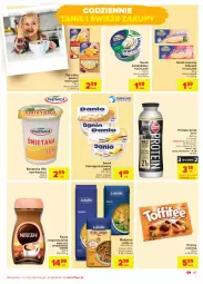 Gazetka promocyjna Carrefour - Gazetka Codzienne okazje, by kupować taniej - Gazetka - ważna od 04.09 do 04.09.2021 - strona 15 - produkty: Lubella, Makaron, Nescafé, Kawa rozpuszczalna, Top, Ser, Piątnica, Zott, Bell, Praliny, Kawa, Kosz, Serek kanapkowy, Serek homogenizowany, Serek, Toffifee, Hochland, Danio, Bella