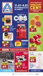 Gazetka promocyjna Aldi - Pełny katalog - Gazetka - ważna od 05.02 do 05.02.2022 - strona 1 - produkty: Kurczak, Gra, Parówki, Parówki z szynki, Szczoteczka do zębów, Mięsne specjały, Coca-Cola, Komputer, Masło, Pomidor malinowy, Szczoteczka, Grejpfrut, Fa