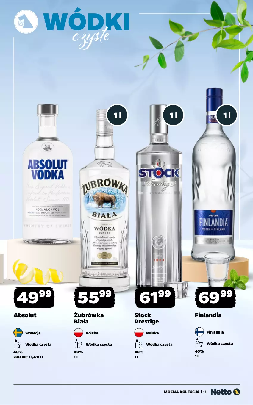 Gazetka promocyjna Netto - Alkohole - Mocne - ważna 25.05 do 06.06.2026 - strona 11 - produkty: Absolut, Finlandia, Stock, Wódka