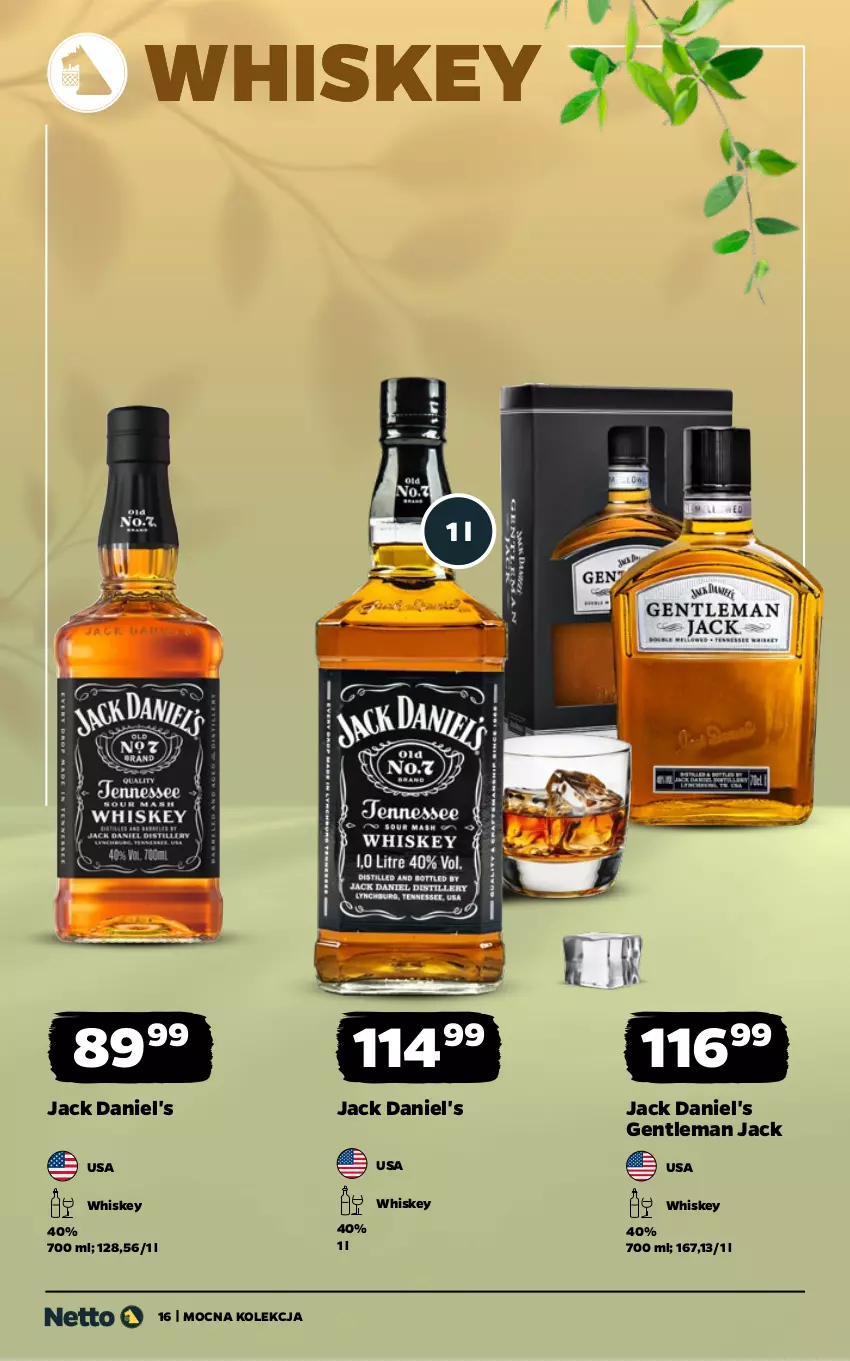 Gazetka promocyjna Netto - Alkohole - Mocne - ważna 25.05 do 06.06.2026 - strona 16 - produkty: Jack Daniel's, Whiskey