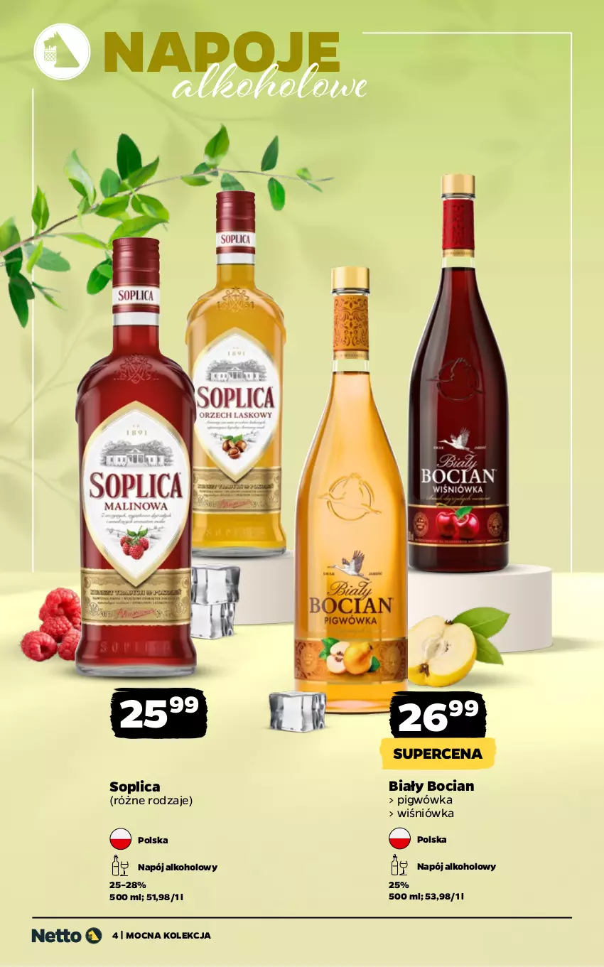 Gazetka promocyjna Netto - Alkohole - Mocne - ważna 25.05 do 06.06.2026 - strona 4 - produkty: Biały Bocian, Napój, Napoje, Soplica