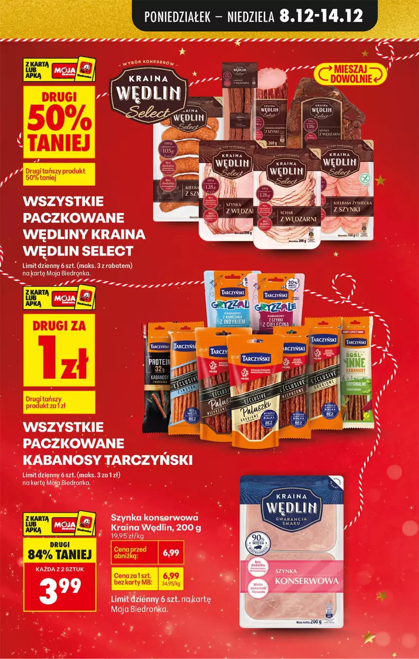 Gazetka promocyjna Biedronka - Od Poniedziałku - ważna 08.12 do 13.12.2025 - strona 12 - produkty: Kabanos, Tarczyński