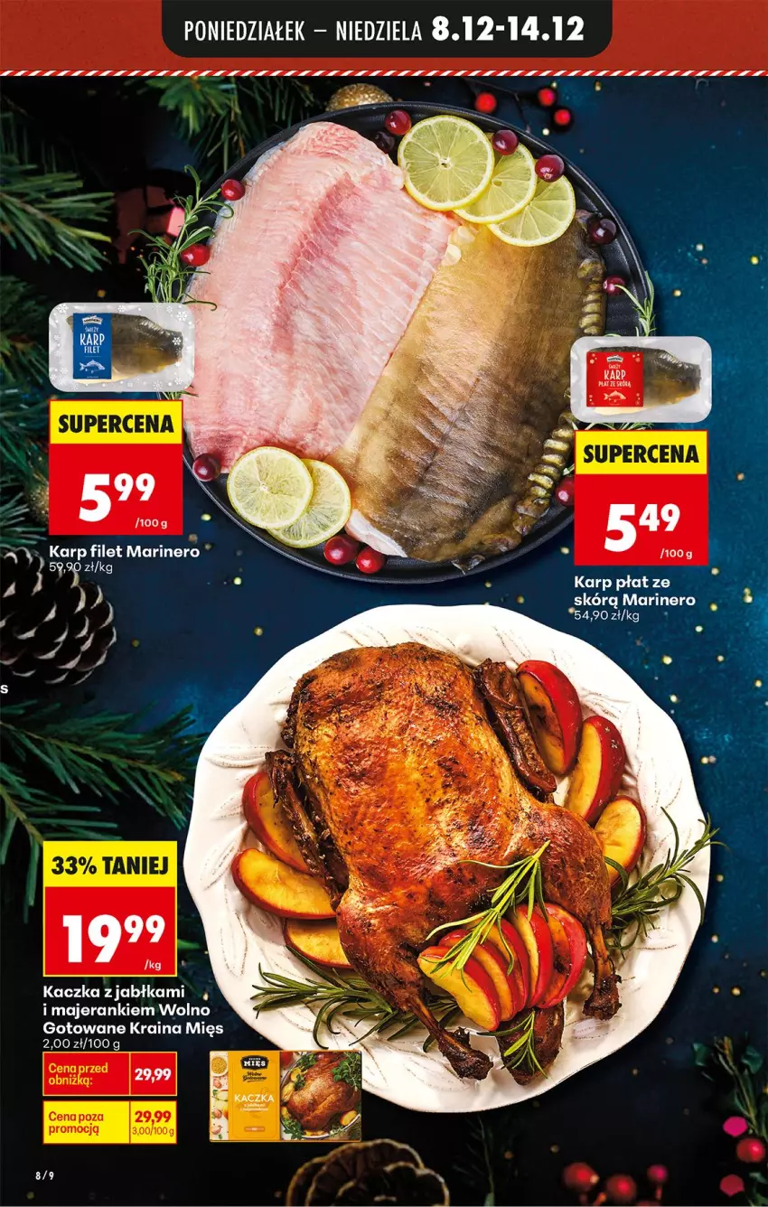 Gazetka promocyjna Biedronka - Od Poniedziałku - ważna 08.12 do 13.12.2025 - strona 15 - produkty: Fa, Jabłka, Kaczka, Karp, Por