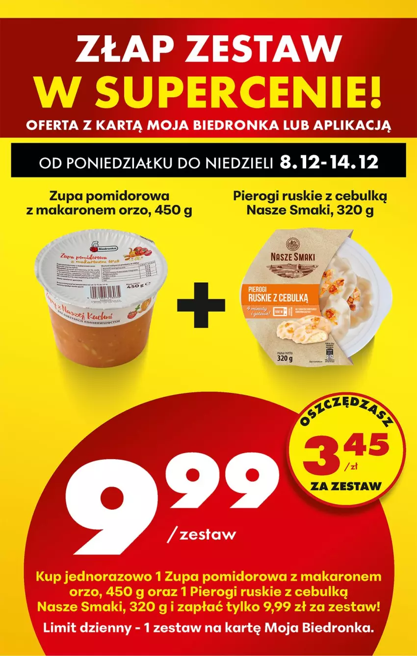 Gazetka promocyjna Biedronka - Od Poniedziałku - ważna 08.12 do 13.12.2025 - strona 29 - produkty: Makaron, Pierogi, Zupa, Zupa pomidorowa