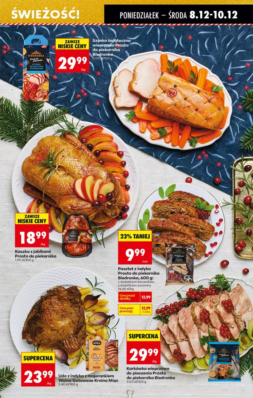 Gazetka promocyjna Biedronka - Od Poniedziałku - ważna 08.12 do 13.12.2025 - strona 40 - produkty: Gin, Jabłka, Kaczka, Pasztet, Pasztet z indyka, Piec, Piekarnik
