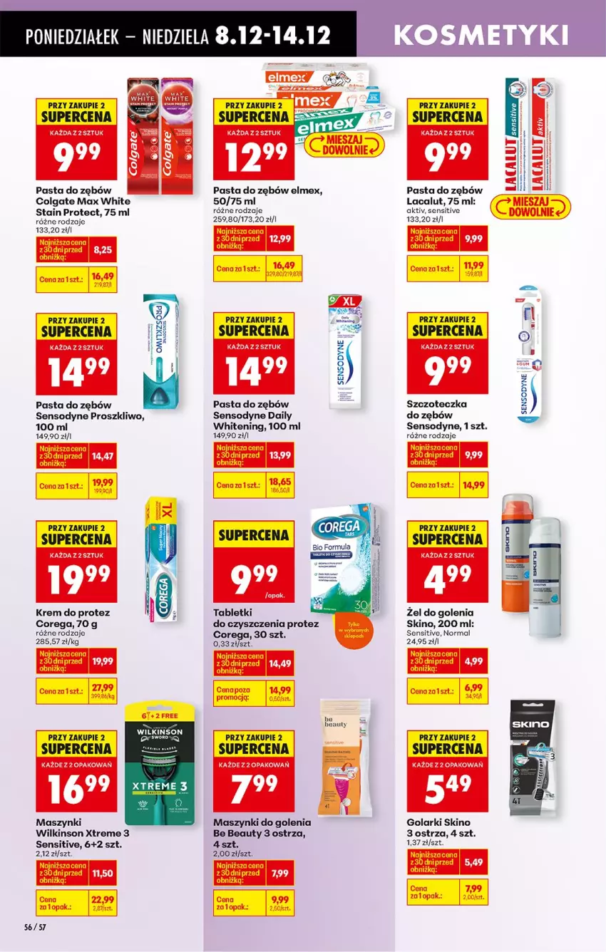 Gazetka promocyjna Biedronka - Od Poniedziałku - ważna 08.12 do 13.12.2025 - strona 77 - produkty: Be Be, Colgate, Corega, Elmex, Gres, Lacalut, LG, Pasta do zębów, Sensodyne, Szczoteczka, Tablet