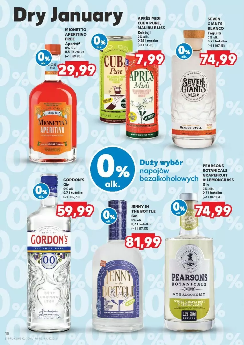 Gazetka promocyjna Kaufland - ważna 09.01 do 22.01.2025 - strona 10 - produkty: Gin, Gra, Malibu, Mionetto, Pur, Tequila