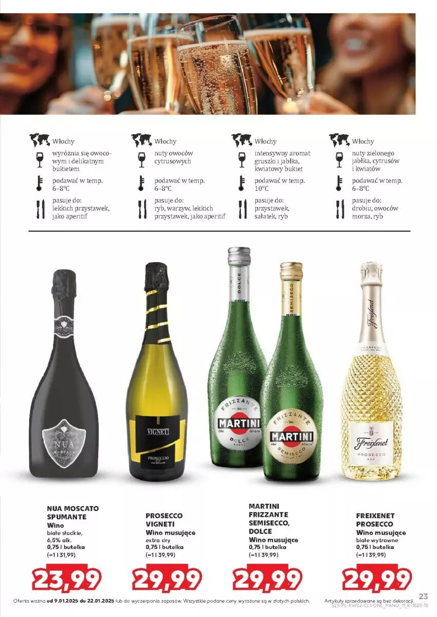 Gazetka promocyjna Kaufland - ważna 09.01 do 22.01.2025 - strona 16 - produkty: Bukiet, Gruszki, Jabłka, Martini, Mus, Nuty, Prosecco, Puma, Sałat, Wino, Wino białe, Wino musujące