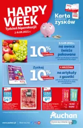 Gazetka promocyjna Auchan - Skarbonka #35 - Gazetka - ważna od 08.09 do 08.09.2021 - strona 1 - produkty: Pasta do zębów, Owoce, Fa