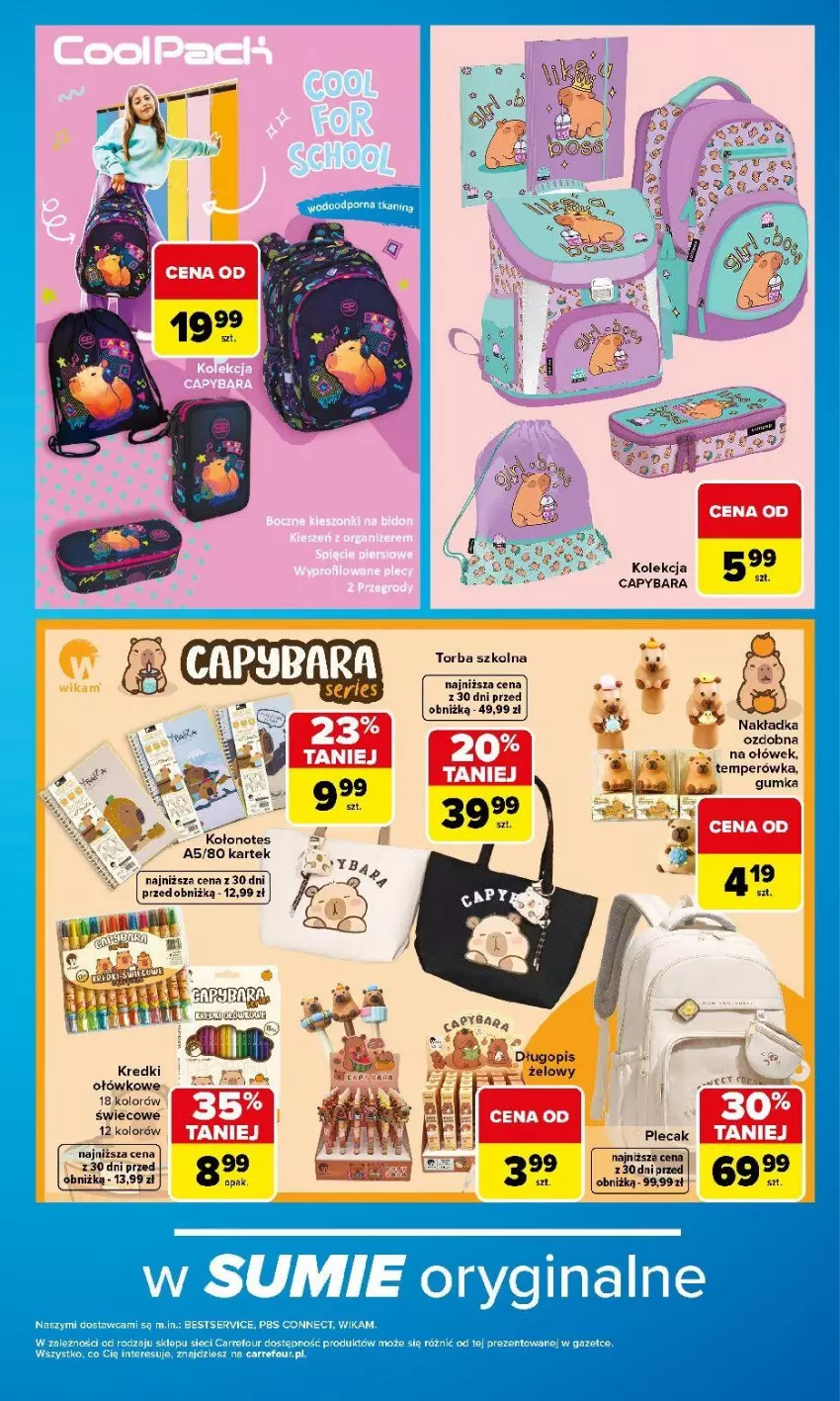 Gazetka promocyjna Carrefour - Gazetka Carrefour Szkolna oferta na plecaki, piórniki i worki - ważna 15.08 do 12.09.2026 - strona 13 - produkty: Fa, Torba