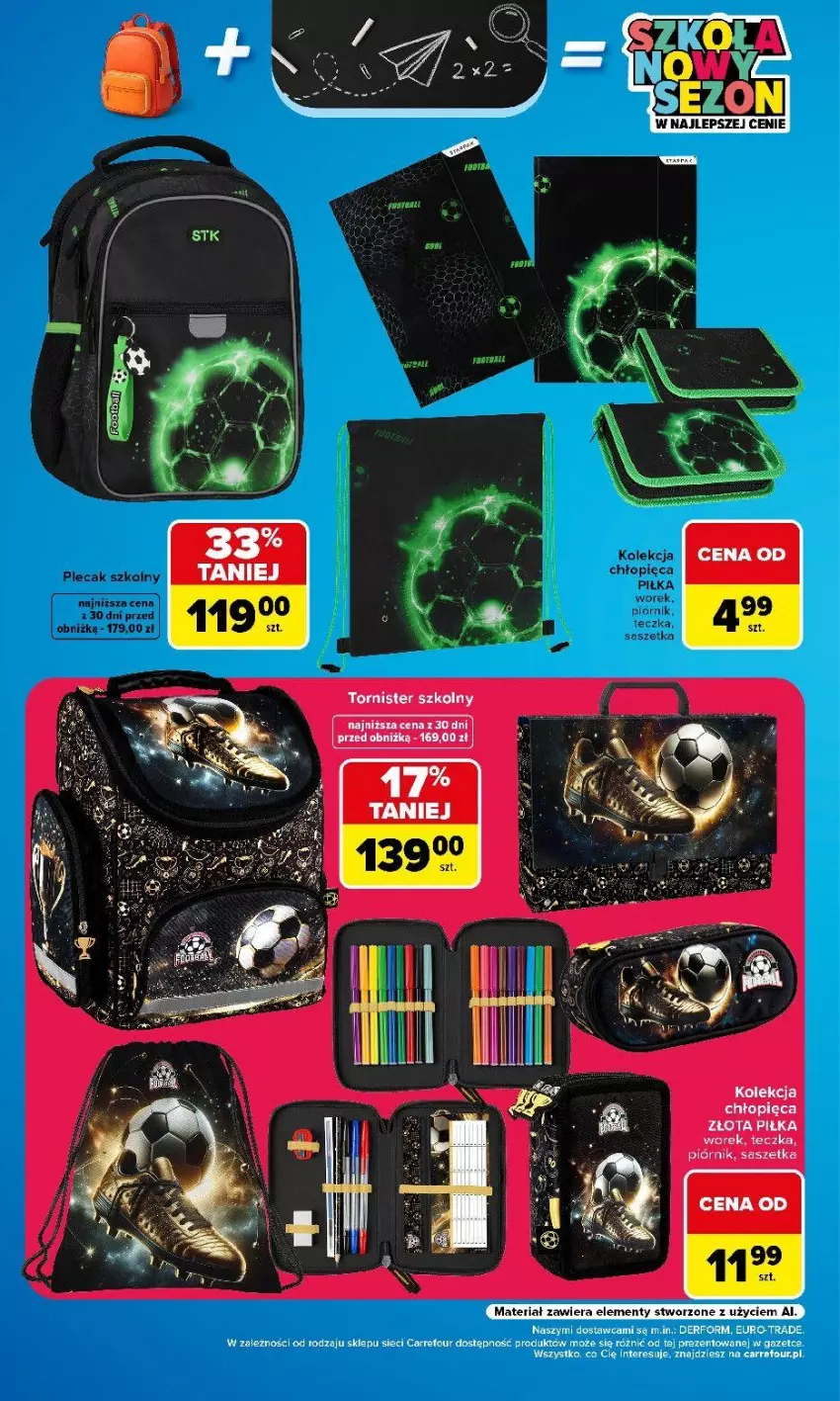 Gazetka promocyjna Carrefour - Gazetka Carrefour Szkolna oferta na plecaki, piórniki i worki - ważna 15.08 do 12.09.2026 - strona 4
