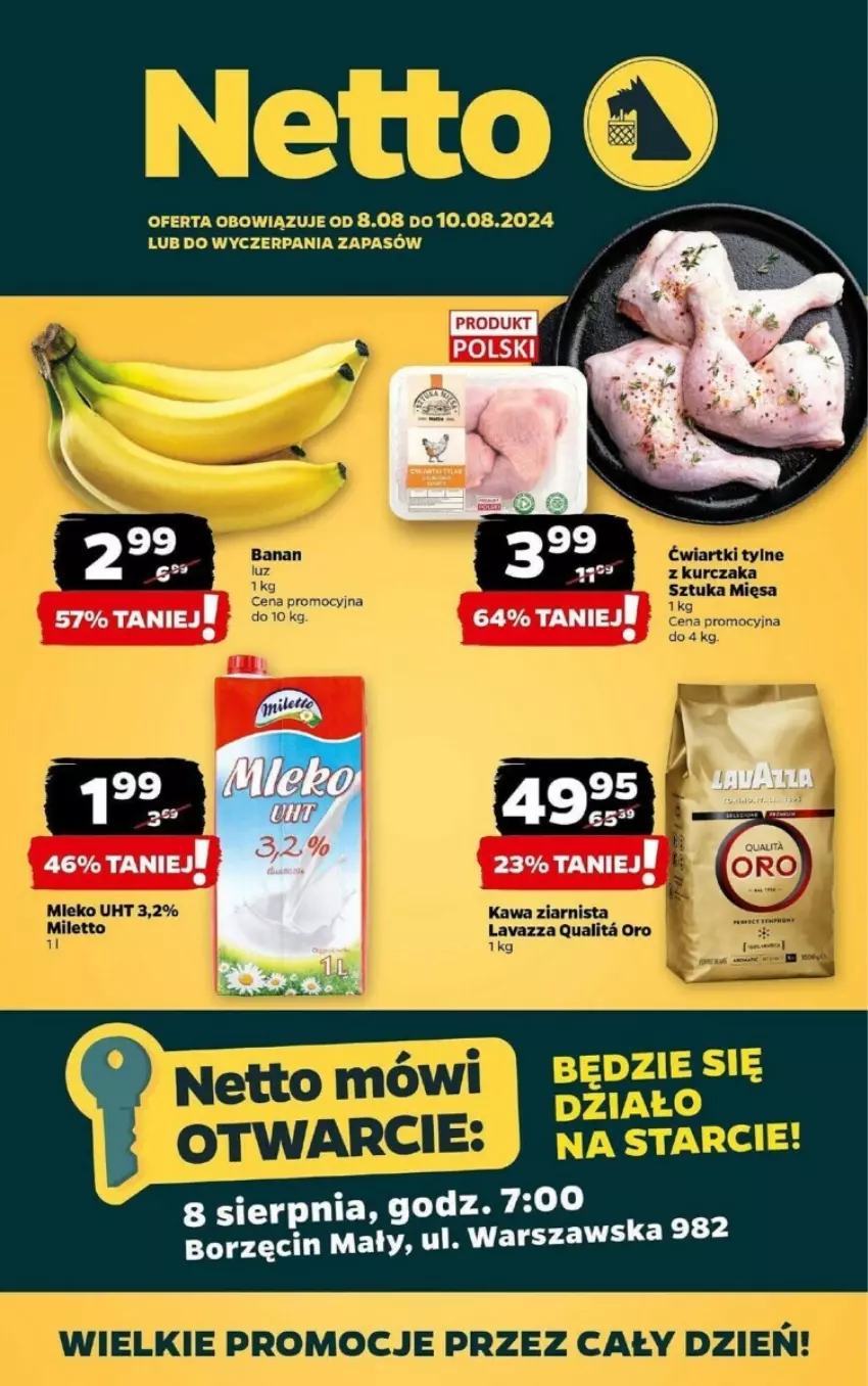 Gazetka promocyjna Netto - ważna 08.08 do 10.08.2024 - strona 1 - produkty: Kawa, Kawa ziarnista, Kurczak