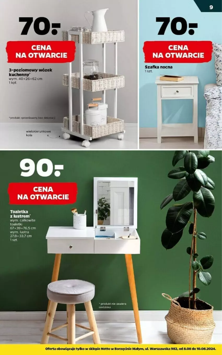 Gazetka promocyjna Netto - ważna 08.08 do 10.08.2024 - strona 12 - produkty: Toaletka, Wózek