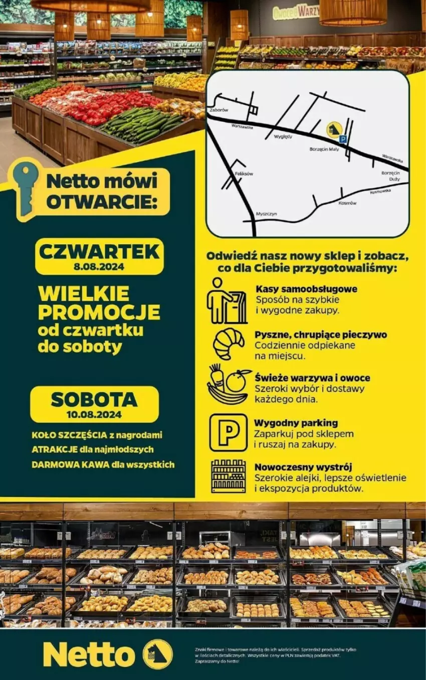 Gazetka promocyjna Netto - ważna 08.08 do 10.08.2024 - strona 4 - produkty: Fa, LG, Owoce, Piec, Pieczywo, Warzywa, Warzywa i owoce