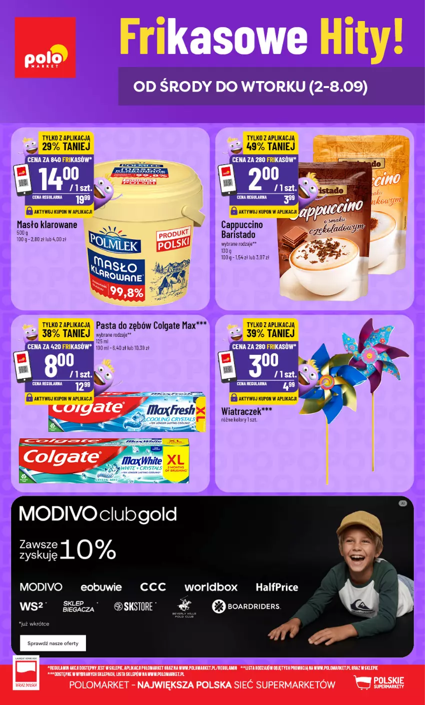 Gazetka promocyjna PoloMarket - Katalog Frikasy - ważna 02.09 do 08.09.2026 - strona 1 - produkty: Cappuccino, Colgate, LG, Masło, Masło klarowane, Obuwie, Pasta do zębów