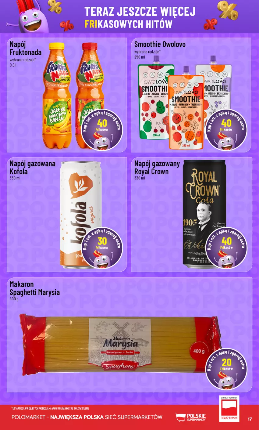 Gazetka promocyjna PoloMarket - Katalog Frikasy - ważna 02.09 do 08.09.2026 - strona 17 - produkty: Fa, Gruszki, LG, Makaron, Napój, Napój gazowany, Smoothie, Spaghetti, Tera