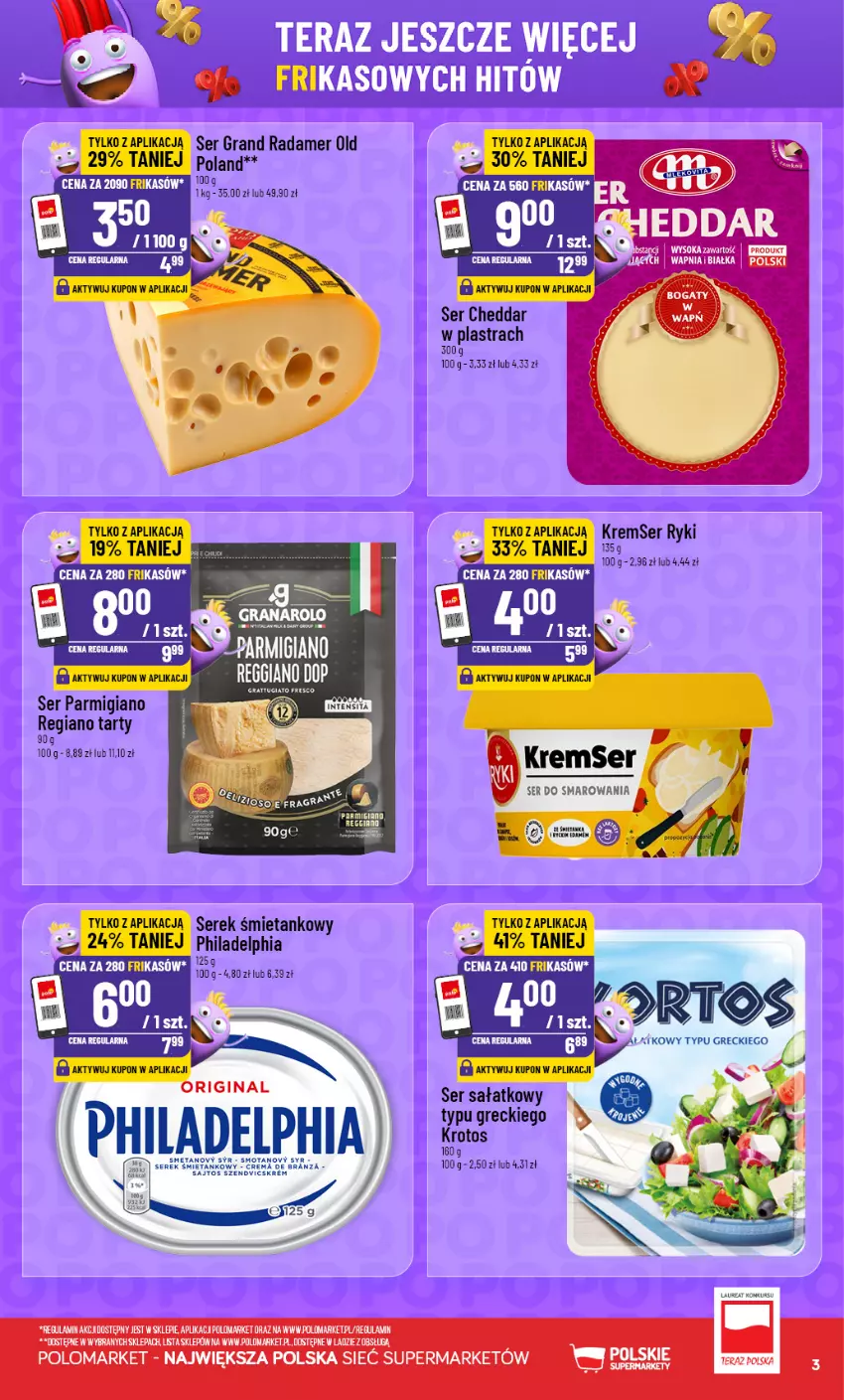 Gazetka promocyjna PoloMarket - Katalog Frikasy - ważna 02.09 do 08.09.2026 - strona 3 - produkty: Cheddar, Gra, LG, Philadelphia, Radamer, Sałat, Ser, Serek, Tera