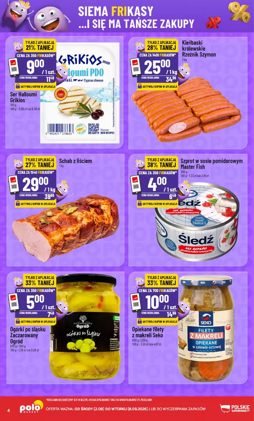 Gazetka promocyjna PoloMarket - Katalog Frikasy - ważna 02.09 do 08.09.2026 - strona 4 - produkty: Discover, Królewski, LG, SEKO, Sos, Szprot, Szprot w sosie