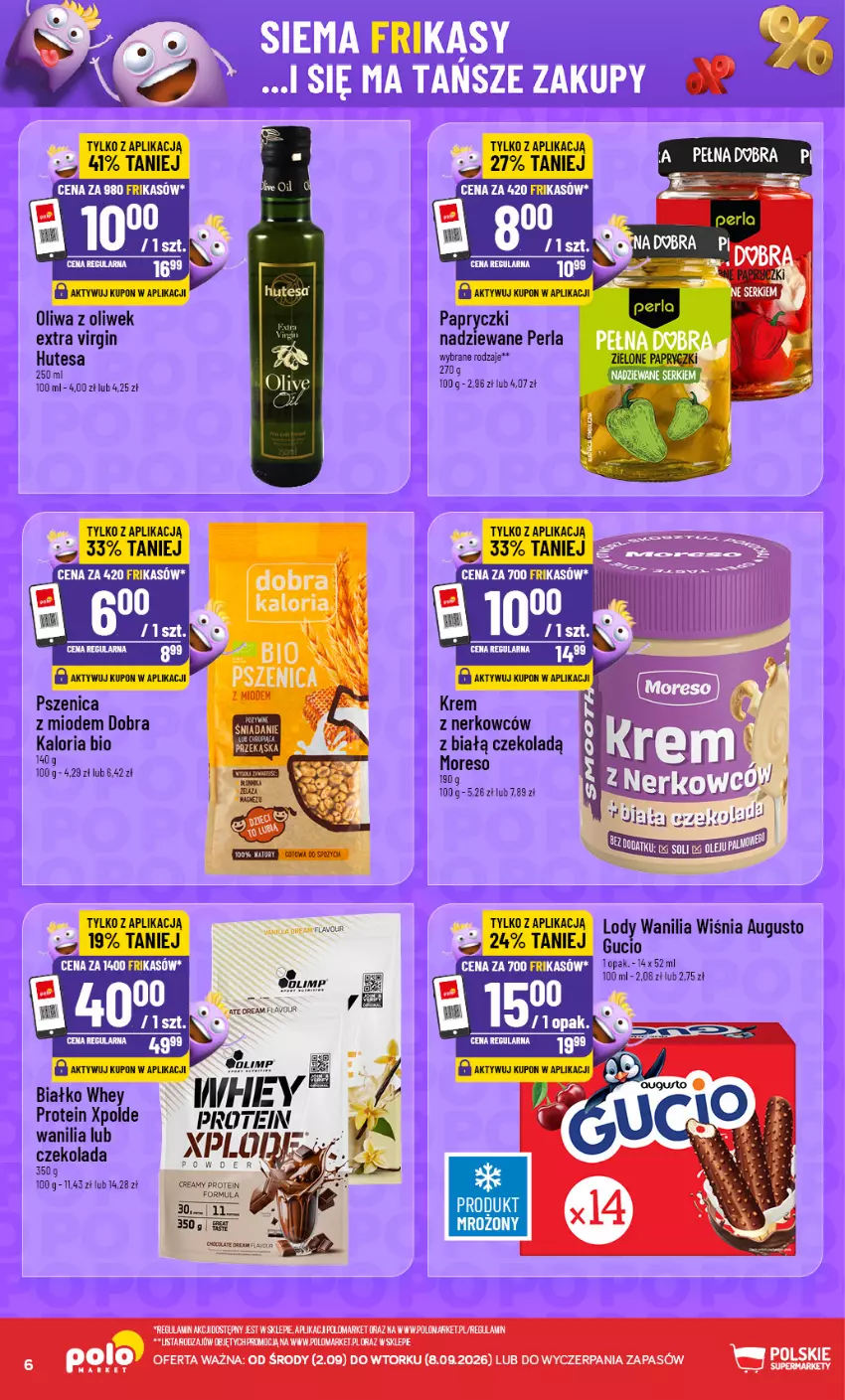 Gazetka promocyjna PoloMarket - Katalog Frikasy - ważna 02.09 do 08.09.2026 - strona 6 - produkty: Czekolada, Gin, Lody, Oliwa, Oliwa z oliwek, Papryczki nadziewane