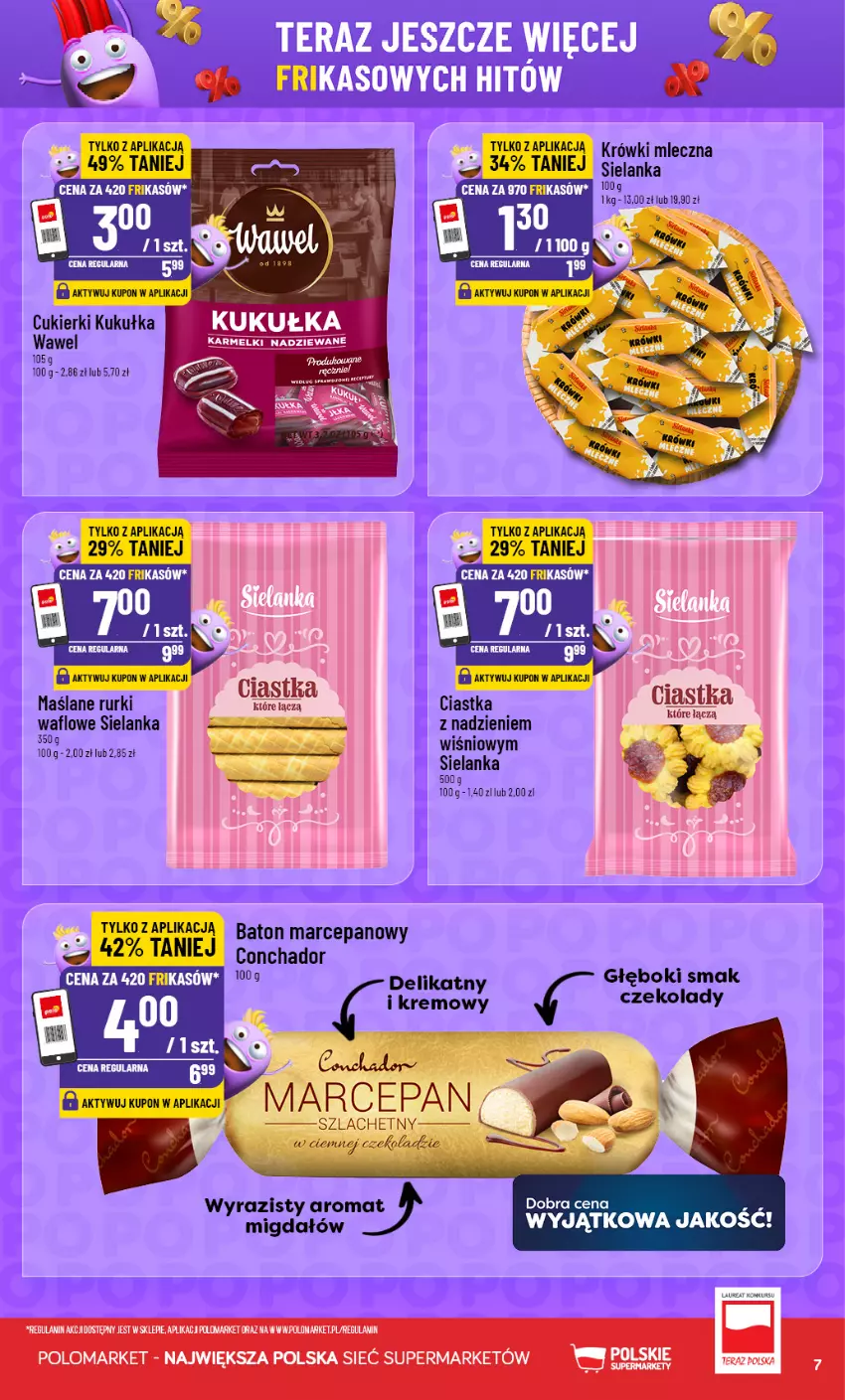 Gazetka promocyjna PoloMarket - Katalog Frikasy - ważna 02.09 do 08.09.2026 - strona 7 - produkty: Baton, Baton marcepanowy, Ciastka, Cukier, Cukierki, Rurki, SEKO, Tera, Wawel