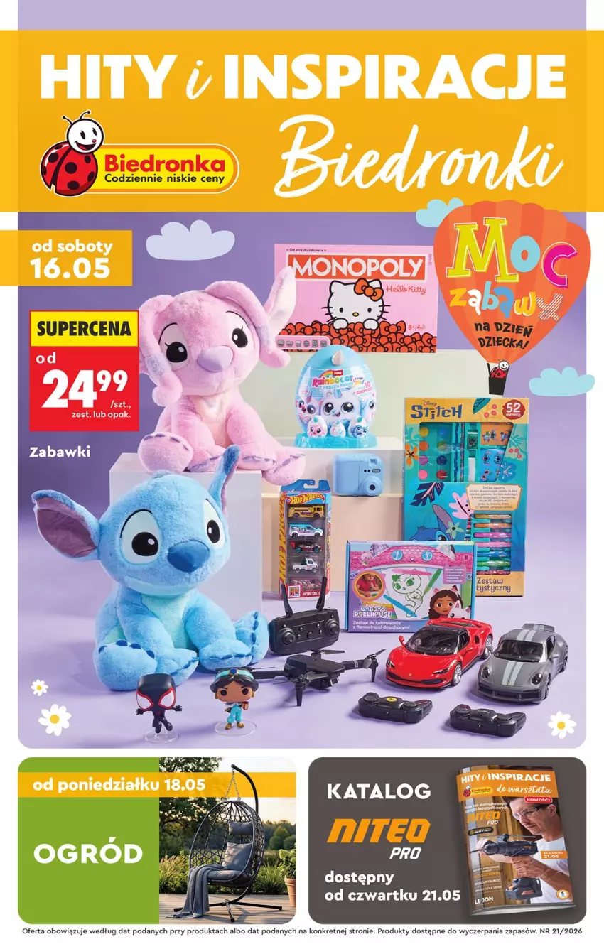 Gazetka promocyjna Biedronka - Okazje Tygodnia - ważna 16.05 do 30.05.2026 - strona 1 - produkty: Kret