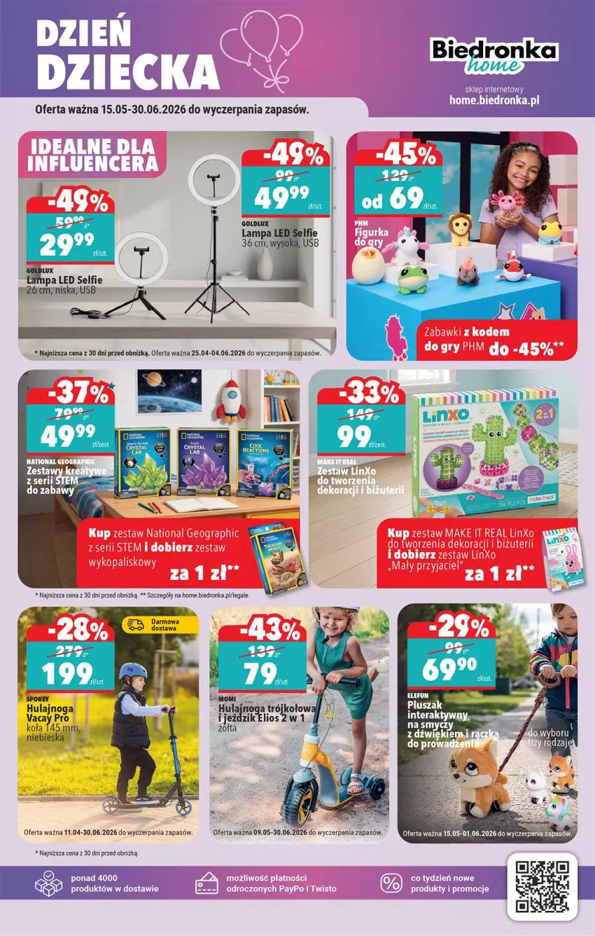 Gazetka promocyjna Biedronka - Okazje Tygodnia - ważna 16.05 do 30.05.2026 - strona 37 - produkty: Fa, Gry, Hulajnoga, Pluszak, Tera