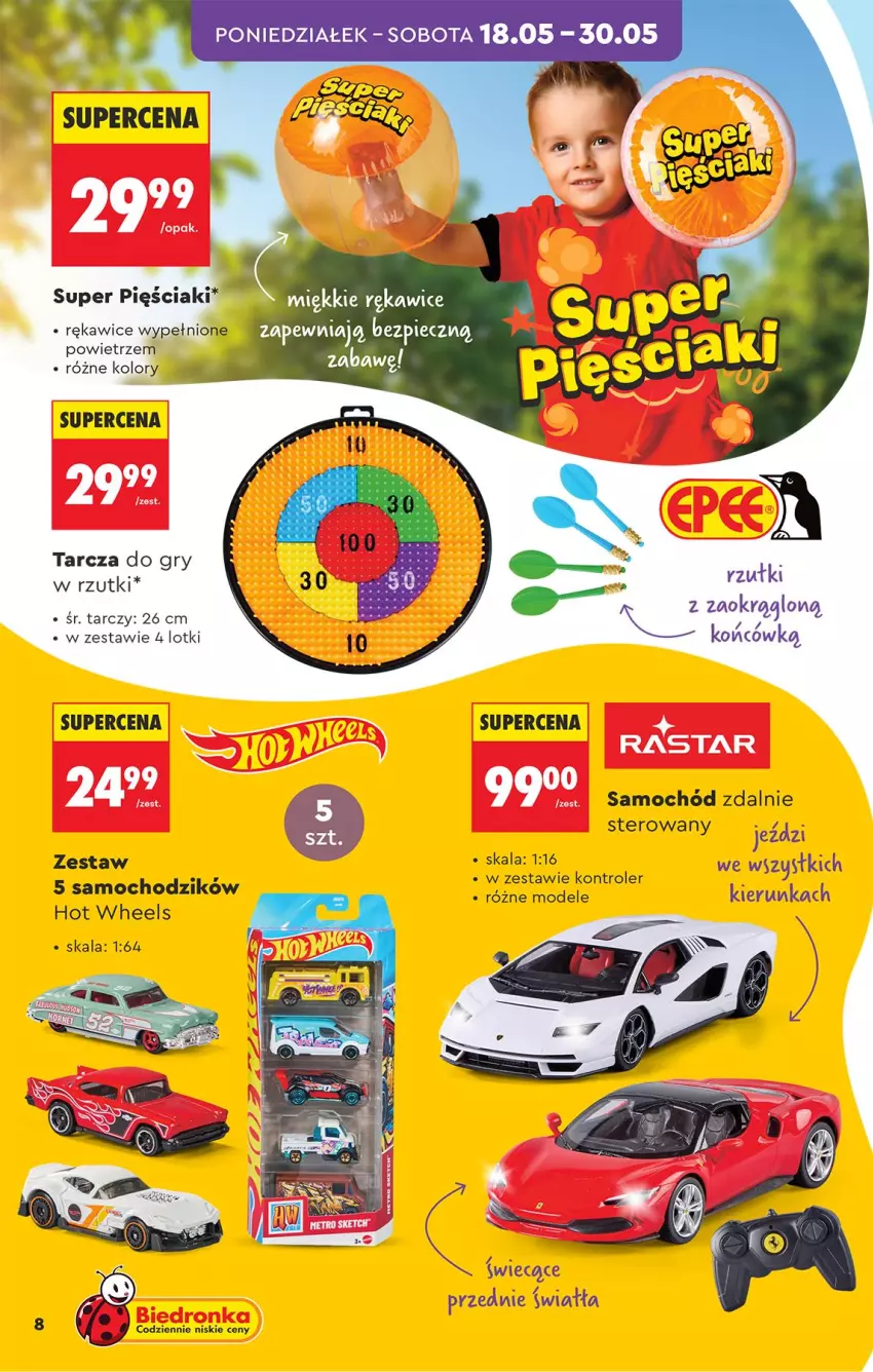 Gazetka promocyjna Biedronka - Okazje Tygodnia - ważna 16.05 do 30.05.2026 - strona 8 - produkty: Chodzik, Gry, Hot Wheels, Kontroler, Piec, Rękawice, Samochód