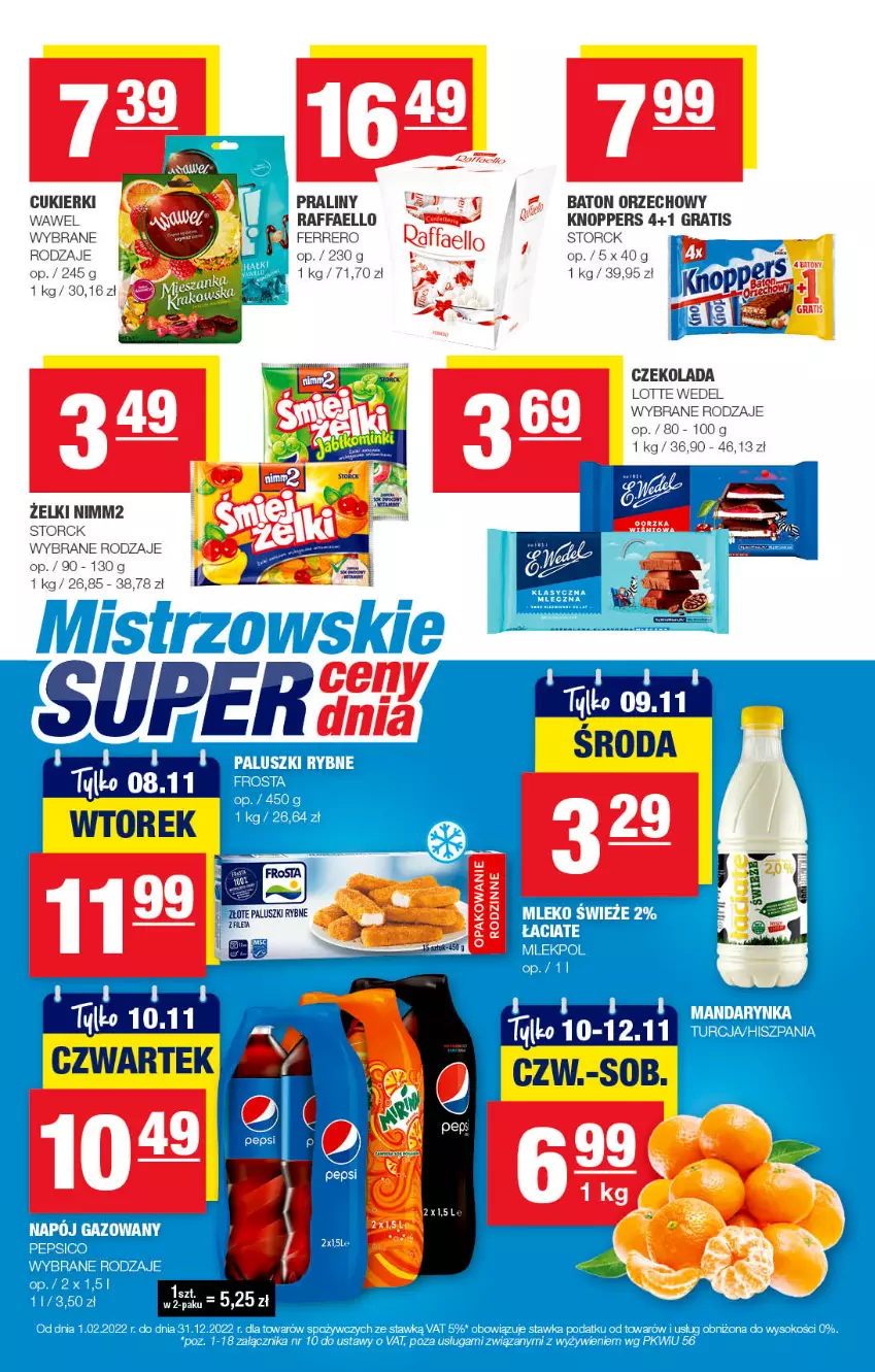 Gazetka promocyjna Spar - EuroSpar - ważna 30.10 do 09.11.2022 - strona 11 - produkty: Baton, Cukier, Cukierki, Czekolada, Fa, Ferrero, Gra, Knoppers, Nimm2, Paluszki rybne, Praliny, Raffaello, Wawel