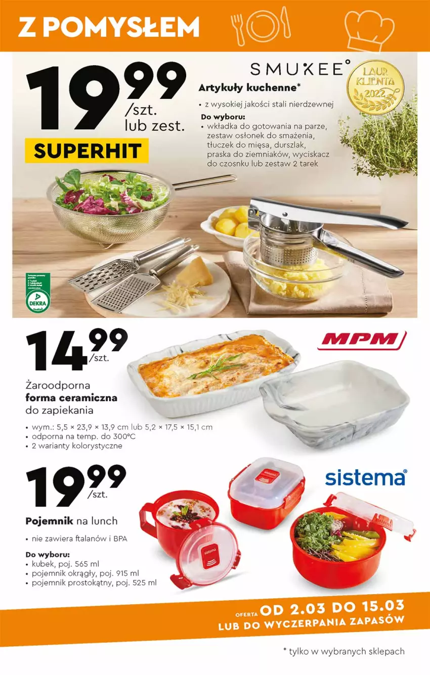 Gazetka promocyjna Biedronka - Okazje tygodnia od 27.02 - ważna 27.02 do 15.03.2023 - strona 25 - produkty: Kubek, Pojemnik, Pojemnik na lunch, Por, Sok