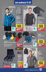 Gazetka promocyjna Aldi - Artykuły przemysłowe i tekstylia - Gazetka - ważna od 05.10 do 05.10.2024 - strona 7 - produkty: Top, Kurtka, Karp, Kosz, Czapka, Bluza polarowa, Koszula, LANA, Rękawice, Bluza, Rękawice robocze, Fa