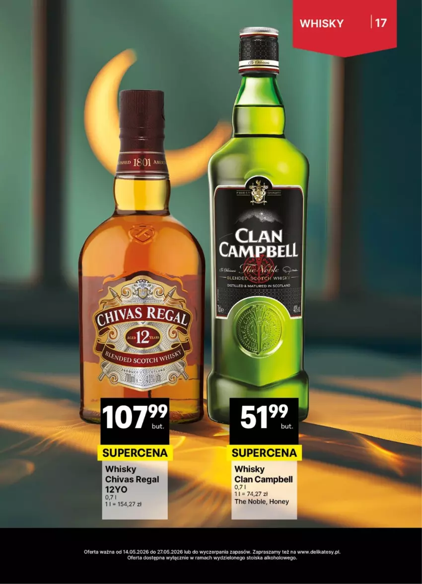 Gazetka promocyjna Delikatesy Centrum - Delibarek DC20-DC21 - ważna 14.05 do 27.05.2026 - strona 17 - produkty: Bell, Rama, Whisky