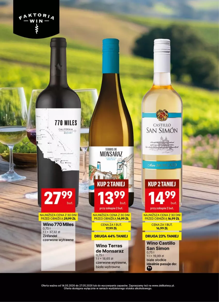 Gazetka promocyjna Delikatesy Centrum - Delibarek DC20-DC21 - ważna 14.05 do 27.05.2026 - strona 4 - produkty: Fa, Rama, Wino