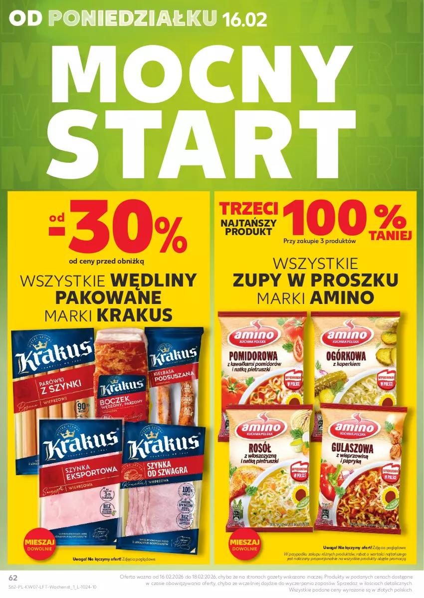 Gazetka promocyjna Kaufland - Gazetka tygodnia - ważna 11.02 do 18.02.2026 - strona 62 - produkty: Krakus, Por, Waga